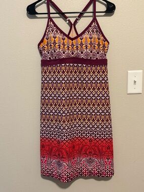 Athleta Bombay Shorebreak Racerback Athletic Swim Dress Grenadine Size Medium